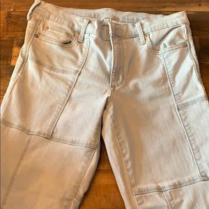 Gap patch work jeans.